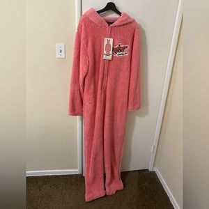 A Christmas Story pink onesie Ralphie costume pajamas